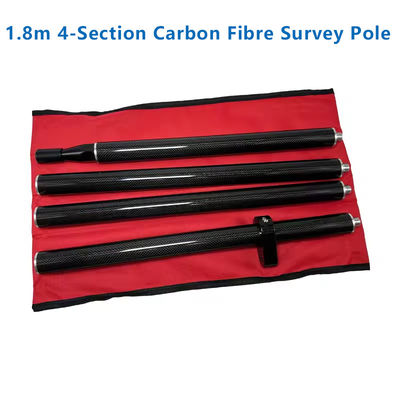 Mới 1.8M Survey Pole 1.8M Độ dài GPS PRISM POLE Carbon Fiber Pole GPS GNSS RTKSURVEYING TYPE,4 PCS Cột, 5/8x11 Thread