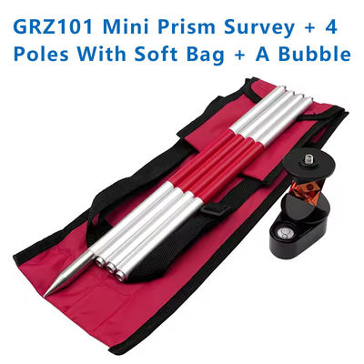 Mini Prism 360 độ mới cho SWISS TYPE Tổng trạm thay thế GRZ101 Mini Prism Survey + 4 cột với túi mềm + bong bóng