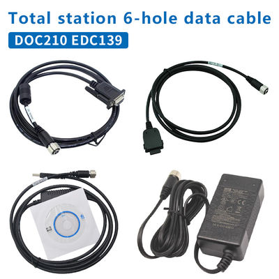 DOC210 EDC139 Cáp dữ liệu cho TOPCON SOKKIA Tổng trạm ES/OS/PS đến PC (Win11) 6 lỗ