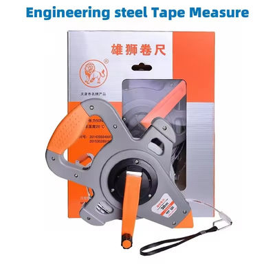 30M 50M 100M Nhạc băng metric có thể kéo lại Open Reel Long Steel Tape Measuring Ruler