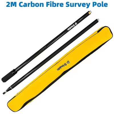 GPS mới RTK 2M Carbon Fiber Survey Pole GPS khảo sát với 2 phần với Trimble Universal Prism GPS Pole Centering Roc